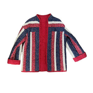 Reversible, Handmade Floral Quilted Jacket